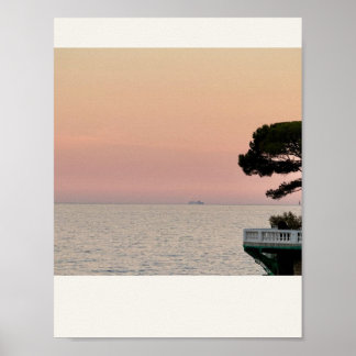 LAST LIGHT — 地中海の夕焼け写真芸術 ポスター