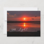 Last Light | 夏の夕焼け ポストカード (正面)