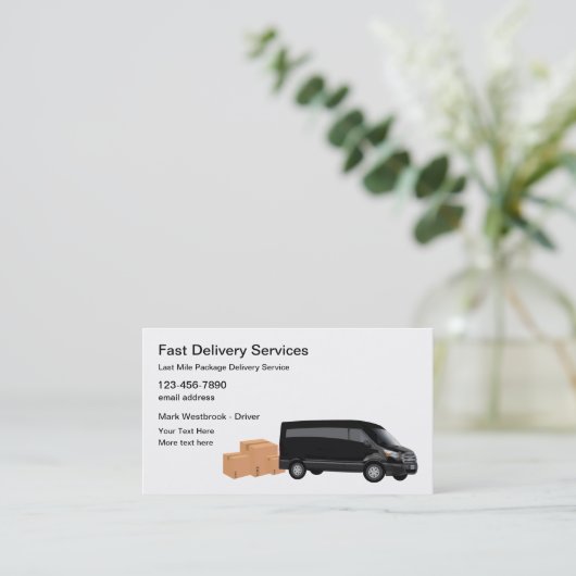Last Mileローカル配信サービス名刺 名刺 (スタンド正面)