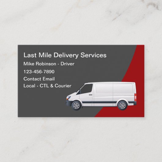 Last Mile Delivery Courier Shipping 名刺 (正面)