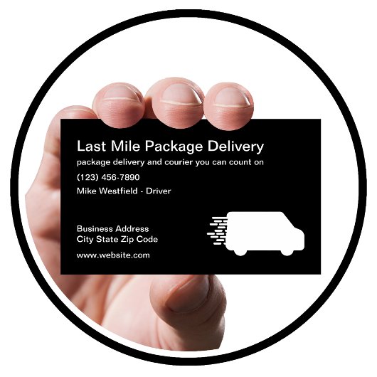 Last Mile Delivery Package Courier 名刺
