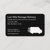 Last Mile Delivery Package Courier 名刺 (正面)