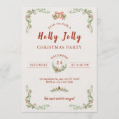 Last-Minute Family Christmas Party Invitation  招待状 (正面)