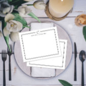 Last Name Initial Newlywed Stationery Note Card ノートカード