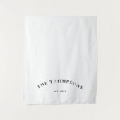  Last Name Sign Wedding Bridal Dinner Runner Sign タペストリー (正面)