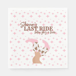 Last Ride Bachelorette Party スタンダードランチョンナプキン