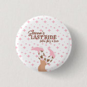 Last Ride Bachelorette Party Pin Button 缶バッジ (正面)