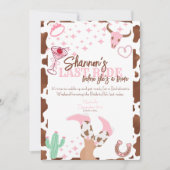 Last Ride Weekend Trip Bachelorette Party 招待状 (正面)