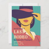 Last Rodeoレトロポスター70sバチェロレッテ週末 招待状 (正面)