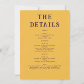 Last Rodeoレトロポスター70sバチェロレッテ週末 招待状 (裏面)