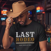 Last Rodeo Bachelorette Bachelor Party Brown Tシャツ