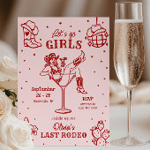 Last Rodeo Bachelorette Party Schedule Doodle 招待状