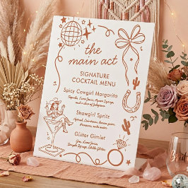 Last Rodeo Bachelorette Party Signature Drink  台座サイン