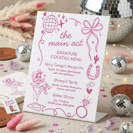 Last Rodeo Bachelorette Party Signature Drink  台座サイン