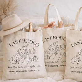 Last Rodeo Bachelorette Tote Bag | Western Bachelo トートバッグ