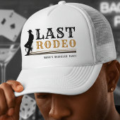 Last Rodeo Cowboy Bachelor Party Brown & Black キャップ