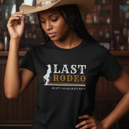 Last Rodeo Cowgirl Bachelorette Party Brown Tシャツ