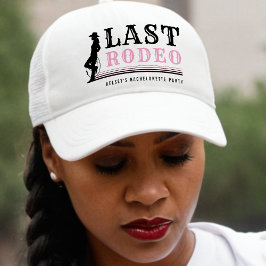 Last Rodeo Cowgirl Bachelorette Party Pink キャップ