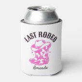 last rodeo cowgirl pink western bachelorette party 缶クーラー (缶正面)