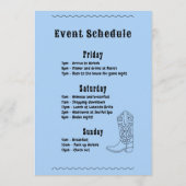 Last Rodeo Cowgirl Western Bachelorette Invitation 招待状 (裏面)