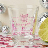 Last Rodeo Disco Cowgirl Bachelorette Party ショットグラス