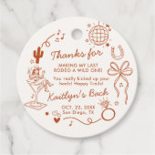 Last Rodeo Disco Cowgirl Bachelorette Party フェイバータグ (正面)