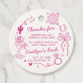 Last Rodeo Disco Cowgirl Bachelorette Party フェイバータグ (正面)