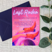 Last Rodeo - Disco Cowgirl Invitation 招待状