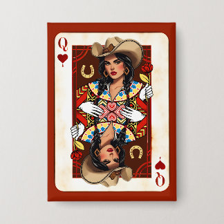Last Rodeo Midwest Queen of Hearts Card 缶バッジ