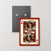 Last Rodeo Midwest Queen of Hearts Card 缶バッジ (正面/裏面)
