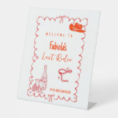 Last Rodeo Narshivlle Bachelorette  Welcome sign 台座サイン (正面)