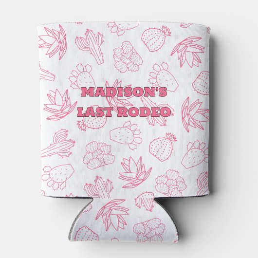 Last Rodeo Pink Bachelorette Party 缶クーラー (裏面)