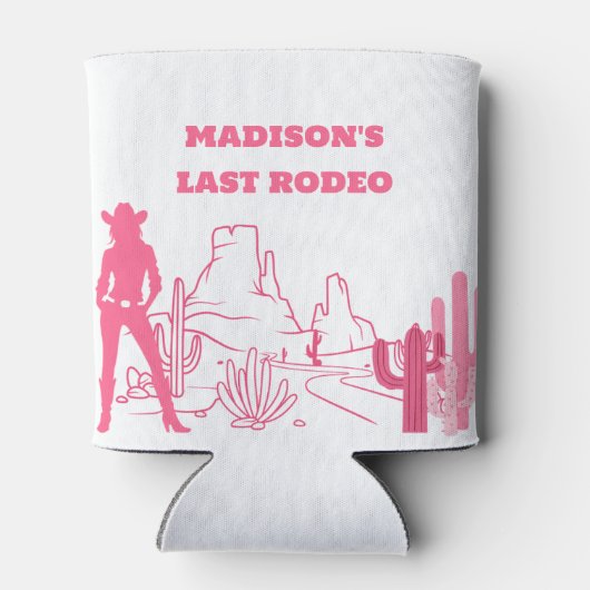 Last Rodeo Pink Bachelorette Party 缶クーラー (裏面)