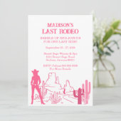 Last Rodeo Pink Bachelorette Party Weekend 招待状 (スタンド正面)