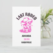 last rodeo pink cowgirl 招待状 (スタンド正面)