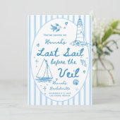 Last Sail Before the Veil Bachelorette Itinerary 招待状 (スタンド正面)