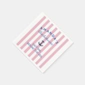 Last Sail Before The Veil Bachelorette Napkins スタンダードカクテルナプキン (角)