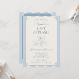 Last Splash Bachelorette Weekend Itinerary and  招待状