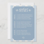 Last Splash Bachelorette Weekend Itinerary and  招待状 (裏面)