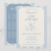 Last Splash Bachelorette Weekend Itinerary and  招待状 (正面/裏面)