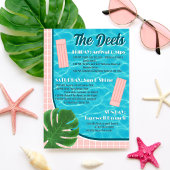 Last Splash Bachelorette Weekend Party Itinerary 招待状