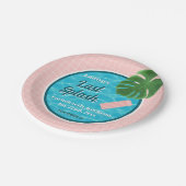 Last Splash Bachelorette Weekend Pool Party ペーパープレート (アングル)