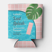 Last Splash Bachelorette Weekend Pool Party Favor 缶クーラー (正面)