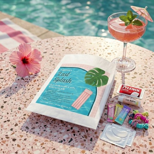 Last Splash Bachelorette Weekend Recovery Kit フェイバーバッグ