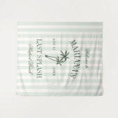 Last Splash Beach Palms Bachelorette タペストリー (正面(横))