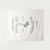 Last Splash Beach Palms Bachelorette タペストリー (正面(横))