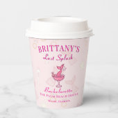 Last Splash Mermaid Bachelorette Personalized  紙コップ (裏面)