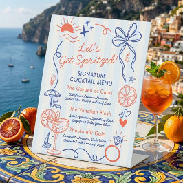 Last Spritz Bachelorette Party Signature Drink  台座サイン