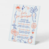 Last Spritz Bachelorette Party Signature Drink 台座サイン (正面)