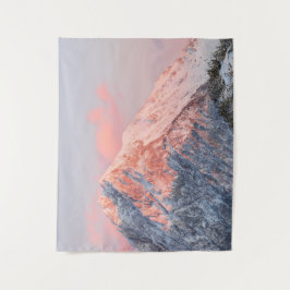 Last sun light on mountain Storžič, Slovenia タペストリー